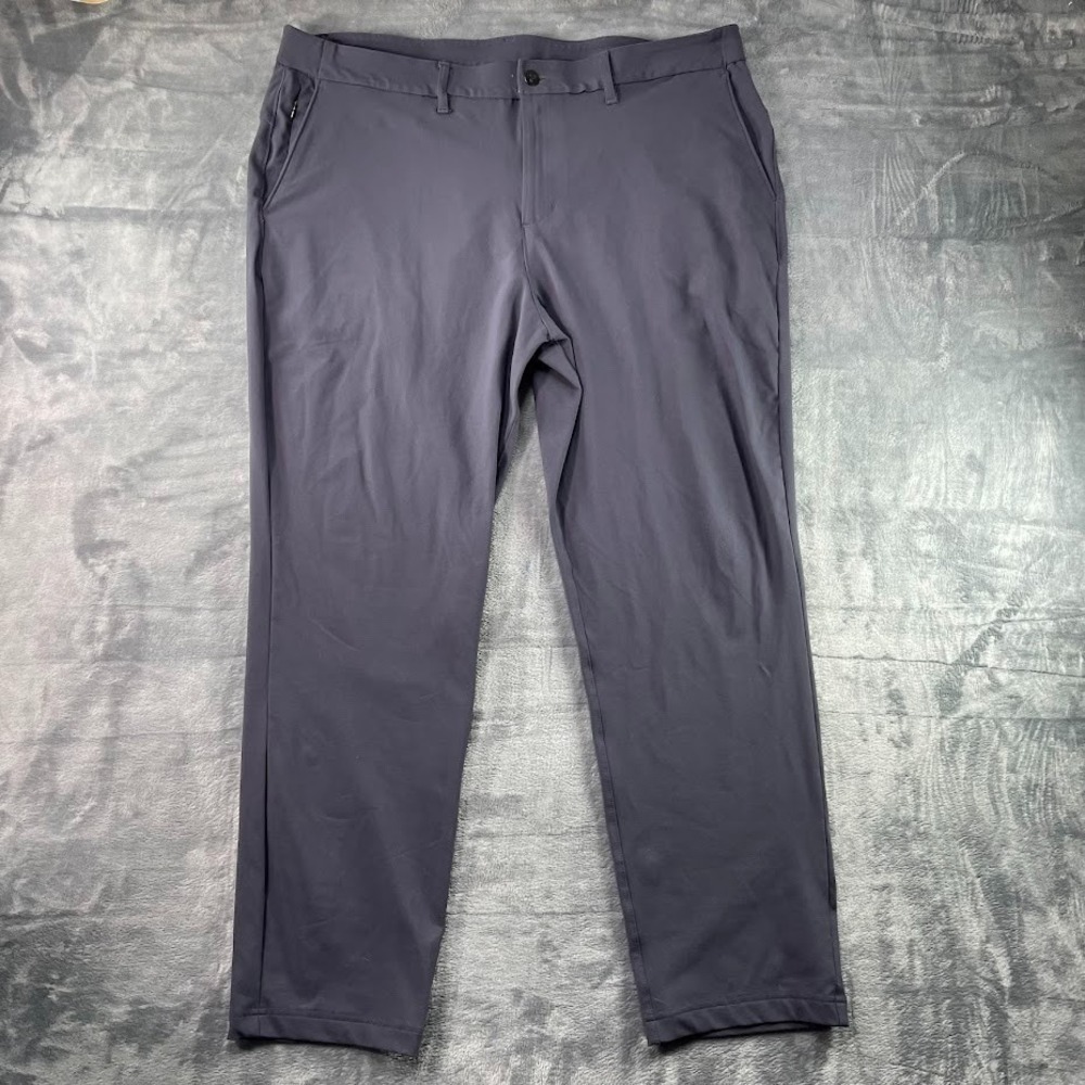 Public Rec Pants Men 38x30 Fits 40x29 Grey Gamechanger 5 Pocket Golf Performance